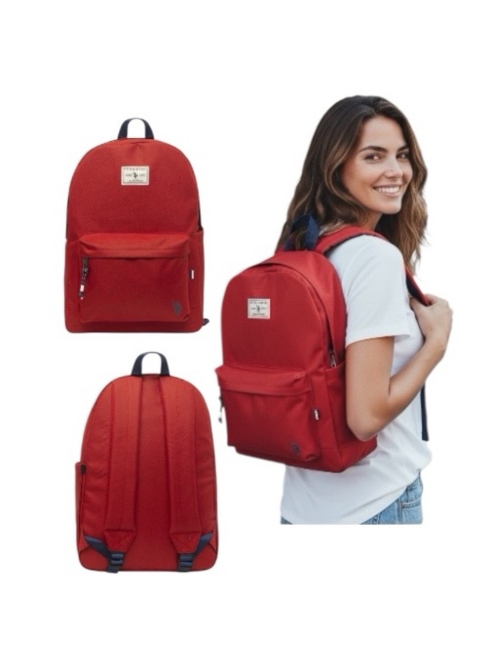 U.S. Polo Assn. Red Backpack